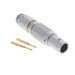 FGG.0B.302.CYCD42Z by LEMO - CONNECTOR PLUG MALE 2POS GOLD CRIMP