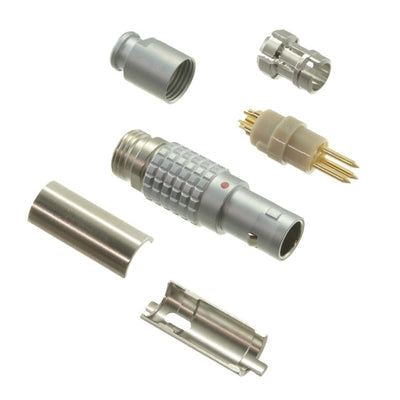 FGG.0B.303.CLAD35Z by LEMO - CONNECTOR PLUG MALE 3P GOLD SLDR CUP