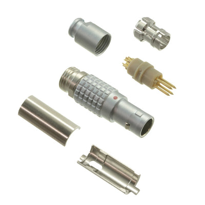 FGG.0B.304.CLAD35Z by LEMO - CONNECTOR PLUG MALE 4P GOLD SLDR CUP