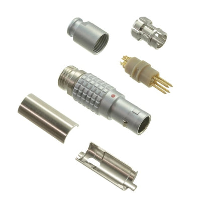 FGG.0B.304.CLAD42Z by LEMO - CONNECTOR PLUG MALE 4P GOLD SLDR CUP