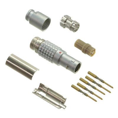 FGG.0B.305.CYCD52Z by LEMO - CONNECTOR PLUG MALE 5POS GOLD CRIMP
