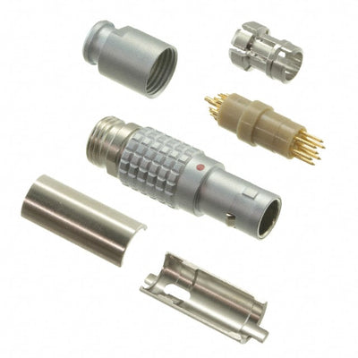 FGG.0B.307.CLAD31Z by LEMO - CONNECTOR PLUG MALE 7P GOLD SLDR CUP