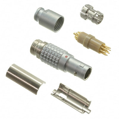 FGG.0B.309.CLAD56 by LEMO - CONNECTOR PLUG MALE 9P GOLD SLDR CUP