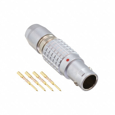 FGG.1B.304.CYCD52 by LEMO - CONNECTOR PLUG MALE 4POS GOLD CRIMP