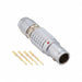 FGG.1B.304.CYCD52 by LEMO - CONNECTOR PLUG MALE 4POS GOLD CRIMP