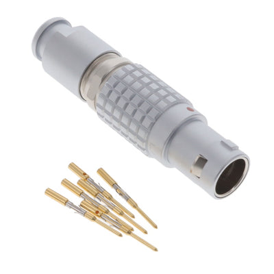 FGG.1B.306.CYCD52Z by LEMO - CONNECTOR PLUG MALE 6POS GOLD CRIMP