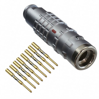 FGG.1K.308.CYCC60Z by LEMO - CONNECTOR PLUG MALE 8POS GOLD CRIMP
