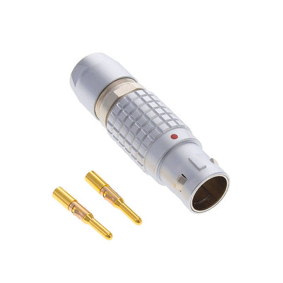 FGG.2B.302.CYCD72 by LEMO - CONNECTOR PLUG MALE 2POS GOLD CRIMP
