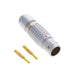 FGG.2B.302.CYCD72 by LEMO - CONNECTOR PLUG MALE 2POS GOLD CRIMP