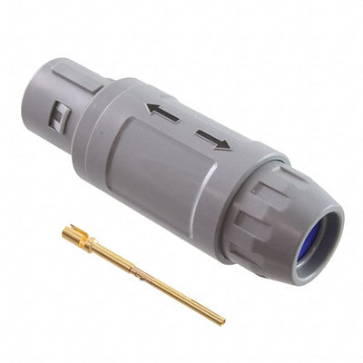 FGG.3P.306.PLWD75G by LEMO - CONNECTOR PLUG MALE 7P GOLD SLDR CUP