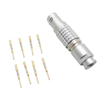 FGG.1B.308.CYCD62Z by LEMO - CONNECTOR PLUG MALE 8POS GOLD CRIMP