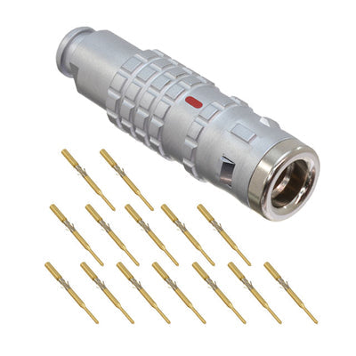 FGG.1K.314.CYCC55 by LEMO - CONNECTOR PLUG MALE 14POS GOLD CRIMP