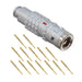 FGG.1K.314.CYCC55 by LEMO - CONNECTOR PLUG MALE 14POS GOLD CRIMP