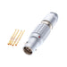 FGK.1B.304.CYMD62Z by LEMO - CONNECTOR PLUG FMALE 4POS GOLD CRIMP