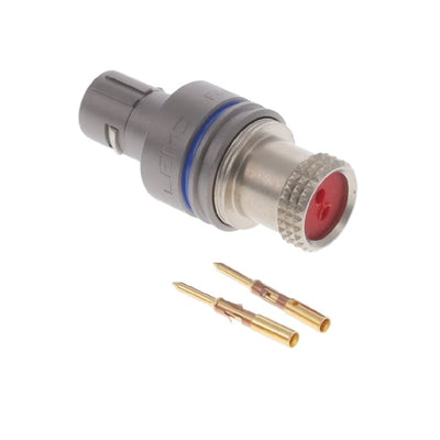 FGN.0F.302.XLC by LEMO - CONNECTOR PLUG MALE 2POS GOLD CRIMP
