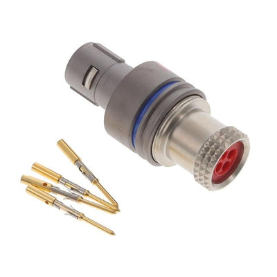 FGN.0F.304.XLC by LEMO - CONNECTOR PLUG MALE 4POS GOLD CRIMP