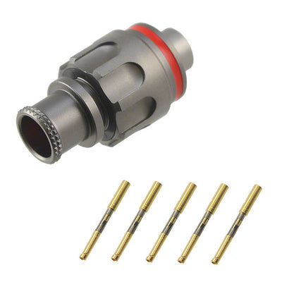 FGS.0M.305.XLMT by LEMO - CONNECTOR PLUG FMALE 5POS GOLD CRIMP