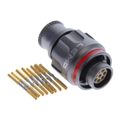 FGS.1M.308.XLMT by LEMO - CONNECTOR PLUG FMALE 8POS GOLD CRIMP