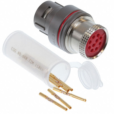 FGS.2F.310.XLM by LEMO - CONNECTOR PLUG FMALE 10POS GOLD CRIMP