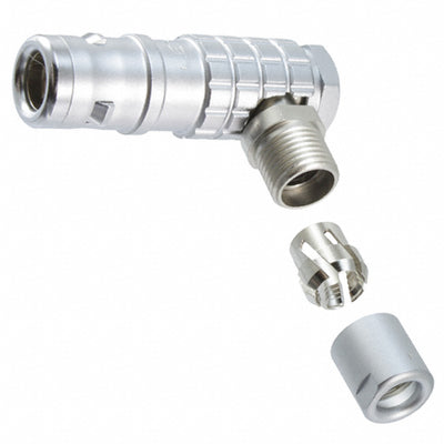 FHG.0K.302.CLAC45 by LEMO - CONNECTOR PLUG MALE 2P GOLD SLDR CUP