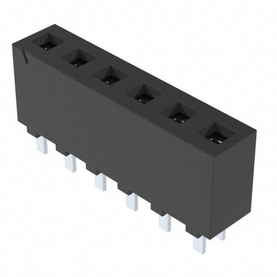FHP-06-01-T-S by Samtec Inc. - CONNECTOR RECPT 6POS 0.156 TIN PCB