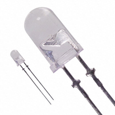 HLMP-ED27-TW000 by Broadcom Limited - LED RED CLEAR T-1 3/4 T/H