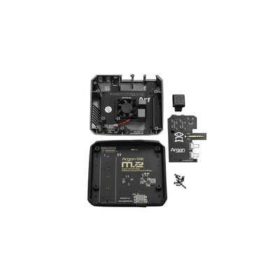 FIT0871 by DFRobot - CASE ALUM BLK 4.173"" L X 3.74"" W