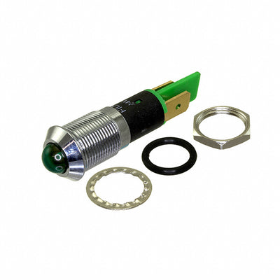 FL1M-12SJ-1-G24V by Mallory Sonalert Products Inc. - LED GRN 12MM NUT 24VAC/DC STK