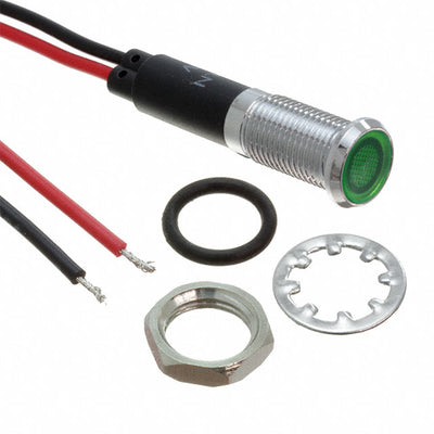 FL1M-8FW-1-G220V by Mallory Sonalert Products Inc. - LED GRN 8MM NUT 220VAC/DC UL STK