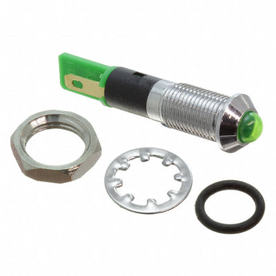 FL1M-8SJ-2-G12V by Mallory Sonalert Products Inc. - LED GRN 8MM NUT 12VAC/DC STK