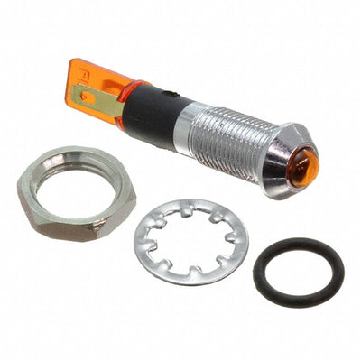 FL1M-8SJ-2-Y24V by Mallory Sonalert Products Inc. - LED YEL 8MM NUT 24VAC/DC STK