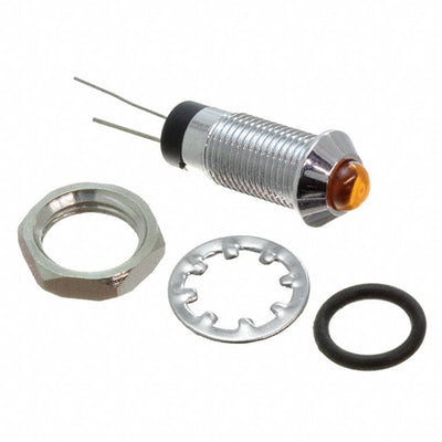 FL1M-8SJ-3-Y24V by Mallory Sonalert Products Inc. - LED YEL 8MM NUT 24VAC/DC STK