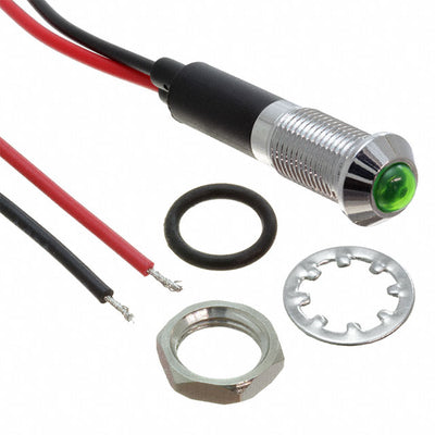 FL1M-8SW-1-G24V by Mallory Sonalert Products Inc. - LED GRN 8MM NUT 24VAC/DC STK