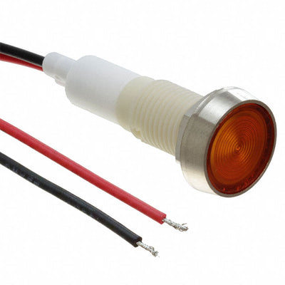 FL1P-10NW-4-Y24V by Mallory Sonalert Products Inc. - LED YEL 10MM NUT 24VAC/DC STK