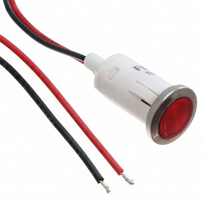 FL1P-12QW-2-R24V by Mallory Sonalert Products Inc. - LED RED 12MM SNAP 24VAC/DC STK
