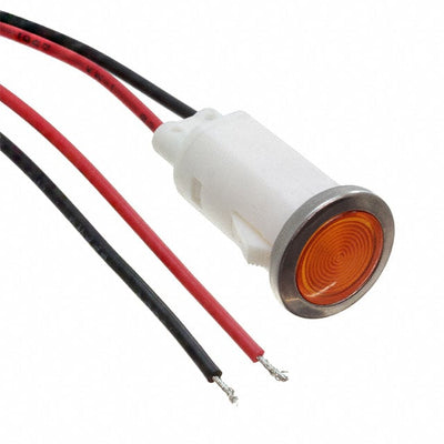 FL1P-12QW-2-Y110V by Mallory Sonalert Products Inc. - LED YEL 12MM SNAP 110VAC/DC STK