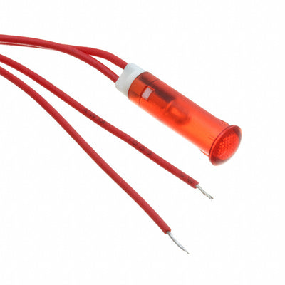 FL1P-6QW-2-R12V by Mallory Sonalert Products Inc. - LED RED 6MM SNAP 12VAC/DC STK