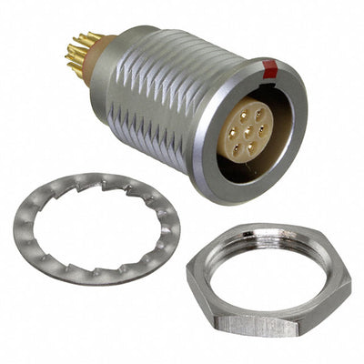 FLBC-07EGFS-GCP-001 by Amphenol LTW - CONNECTOR RECPT FMALE 7P GOLD SLDR CUP