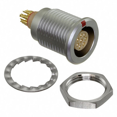FLBC-08EGFS-GCP-001 by Amphenol LTW - CONNECTOR RECPT FMALE 8P GOLD SLDR CUP