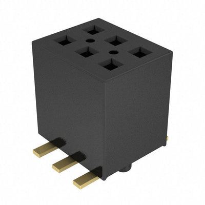 FLE-103-01-H-DV-A-TR by Samtec Inc. - CONNECTOR RECPT 6POS 0.05 GOLD SMD