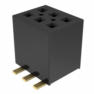 FLE-103-01-H-DV by Samtec Inc. - CONNECTOR RECPT 6POS 0.05 GOLD SMD