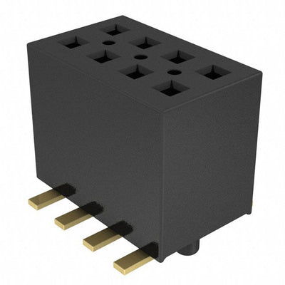 FLE-104-01-G-DV-A-TR by Samtec Inc. - CONNECTOR RECPT 8POS 0.05 GOLD SMD