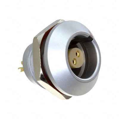 FLKB-02EGFS-GCP-001 by Amphenol LTW - CONNECTOR RECPT FMALE 2P GOLD SLDR CUP