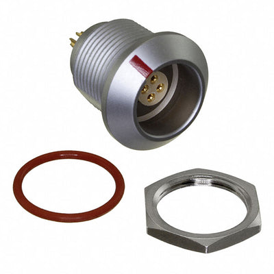 FLKC-04EGFS-GCP-001 by Amphenol LTW - CONNECTOR RECPT FMALE 4P GOLD SLDR CUP