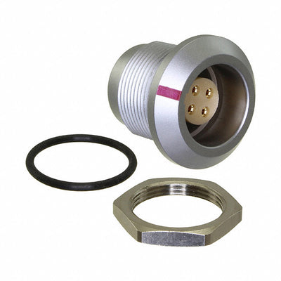 FLKD-04EGFS-GCP-001 by Amphenol LTW - CONNECTOR RECPT FMALE 4P GOLD SLDR CUP