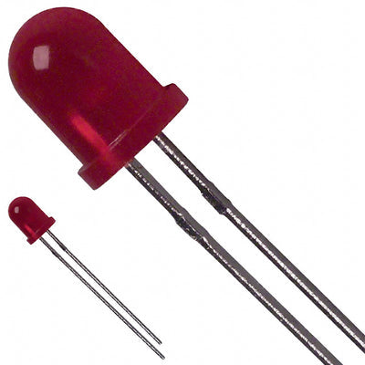 FLV110 by onsemi - LED RED DIFFUSED T-1 3/4 T/H