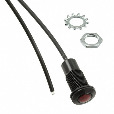 FLXR1RTP04 by Visual Communications Company - VCC - RUGGD FLEX LIGHTPIPE BLK 4"" RED