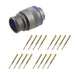 FMN.2M.312.XLCT by LEMO - CONNECTOR PLUG MALE 12POS GOLD CRIMP