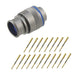 FMN.2M.319.XLCT by LEMO - CONNECTOR PLUG MALE 19POS GOLD CRIMP