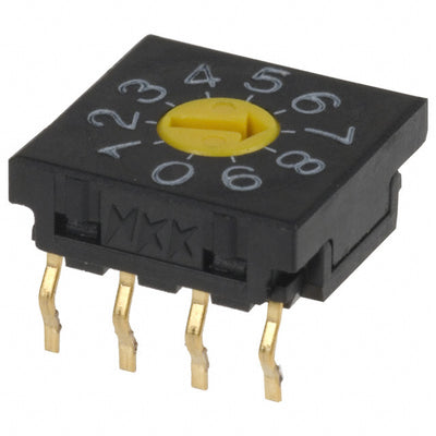 FR01FC10P-S by NKK Switches - SW ROTARY DIP BCD COMP 100MA 5V